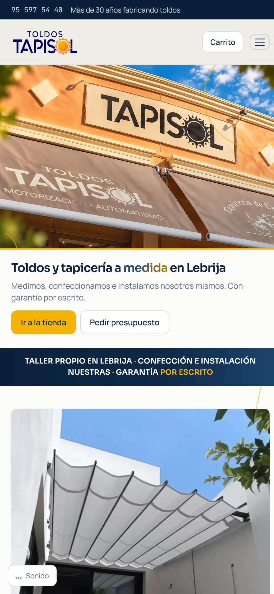 Tapisol en versión móvil